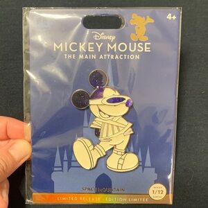 Mickey Mouse Main Street Attraction Space Mountain Pin
